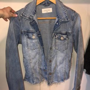 cropped denim jacket
